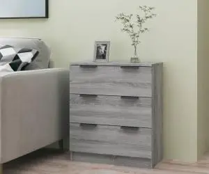 vidaXL Dulap, sonoma gri, 60x30x70 cm, lemn prelucrat