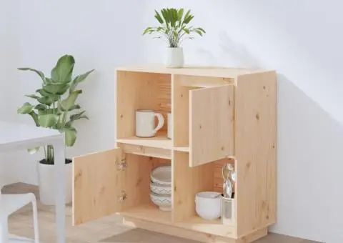 Dulap, 70x35x80 cm, lemn masiv de pin - 3/5