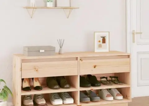 Pantofar, 110x34x52 cm, lemn masiv de pin - 1/5