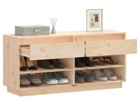 Pantofar, 110x34x52 cm, lemn masiv de pin - 4/5