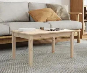 vidaXL Măsuță de cafea, 80x50x40 cm, lemn masiv de pin