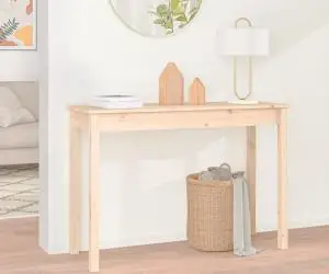 vidaXL Masă consolă, 110x40x75 cm, lemn masiv de pin
