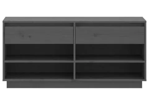 Pantofar, gri, 110x34x52 cm, lemn masiv de pin - 5/5