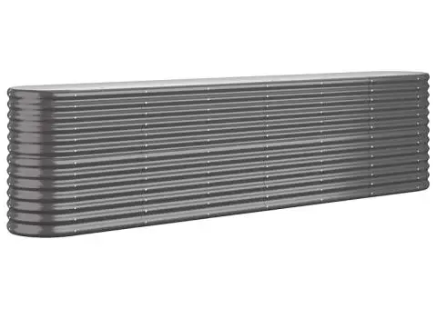 Strat înălțat grădină 260x40x68 cm oțel vopsit electrostatic - 2/5