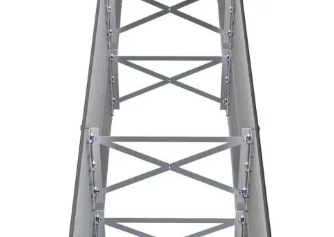 Strat înălțat grădină 260x40x68 cm oțel vopsit electrostatic - 5/5