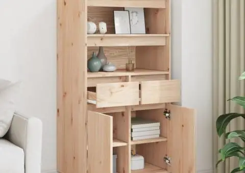 Dulap înalt, 60x40x116,5 cm, lemn masiv de pin - 3/5