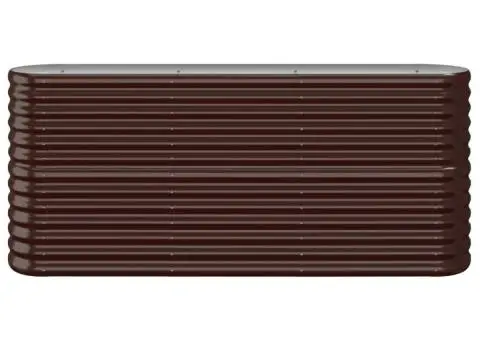 Strat înălțat grădină 152x40x68 cm oțel vopsit electrostatic - 3/5