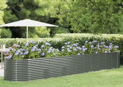Strat înălțat grădină 507x100x68 cm oțel vopsit electrostatic - 1/5