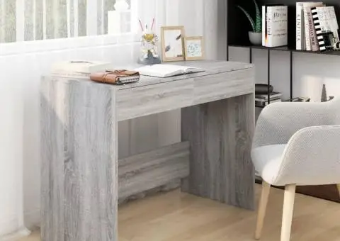 Birou, gri sonoma, 101 x 50 x 76,5 cm, PAL - 1/5