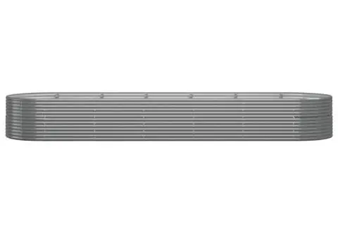 Jardinieră grădină gri 510x140x68 cm oțel vopsit electrostatic - 3/5