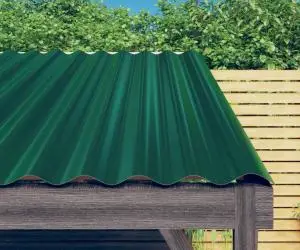 vidaXL Panouri de acoperiș 36 buc. oțel vopsit verde 60x36 cm
