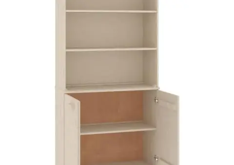 Dulap înalt „HAMAR”, maro miere, lemn masiv de pin - 5/5