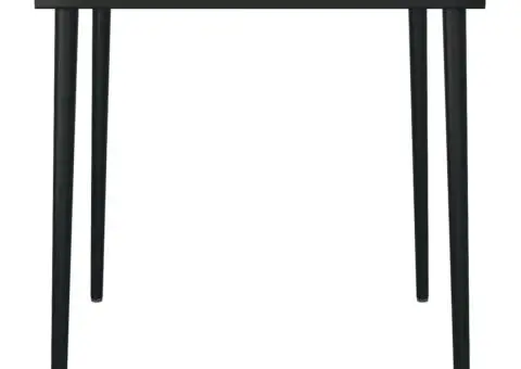 Set de mobilier pentru grădină, 3 piese, negru - 4/5