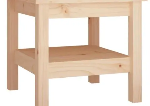 Măsuță de cafea, 45x45x40 cm, lemn masiv de pin - 2/5