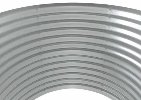 Jardinieră, verde, 100x100x68 cm, oțel vopsit electrostatic - 4/5