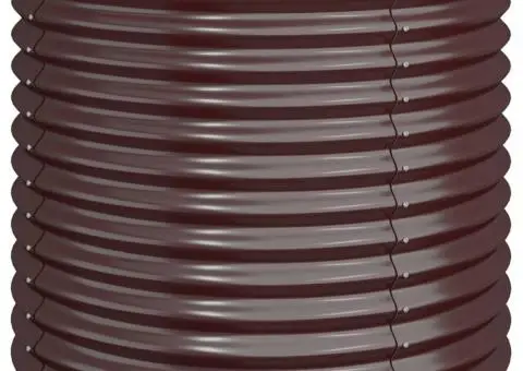 Jardinieră grădină maro 80x80x68 cm oțel vopsit electrostatic - 2/4