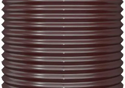 Jardinieră grădină maro 80x80x68 cm oțel vopsit electrostatic - 3/4