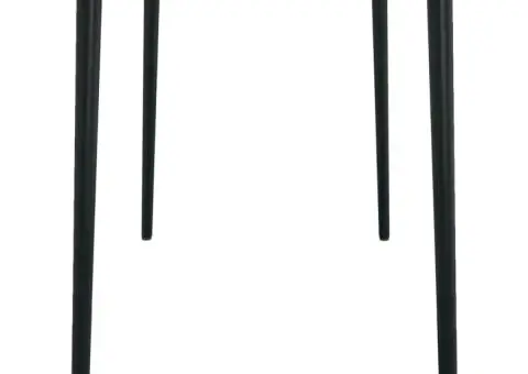 Set de servit masa pentru grădină, 7 piese, negru - 5/5