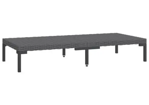 Set mobilier de grădină cu perne 5 piese gri închis poliratan - 5/5