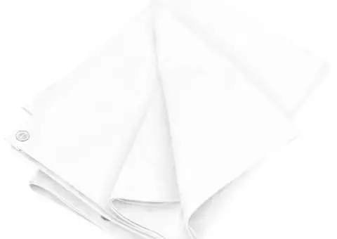 Prelată 180 g/m², alb, 4x4 m, HDPE - 2/5