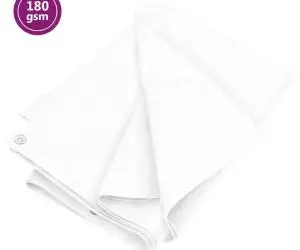 vidaXL Prelată 180 g/m², alb, 2x3 m, HDPE