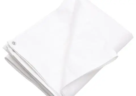 Prelată 260 g/m², alb, 8x8 m, HDPE - 2/5