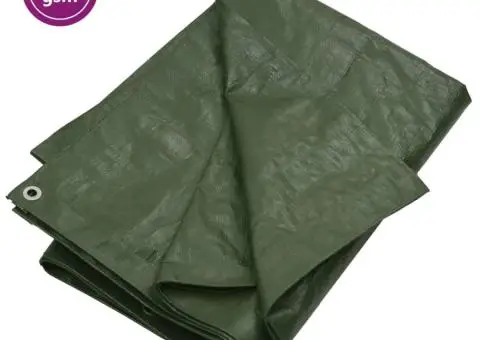 Prelată 180 g/m², verde, 4x8 m, HDPE - 1/5