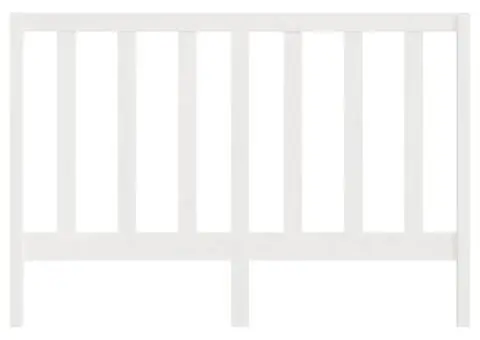 Tăblie de pat, alb, 166x4x100 cm, lemn masiv de pin - 4/5