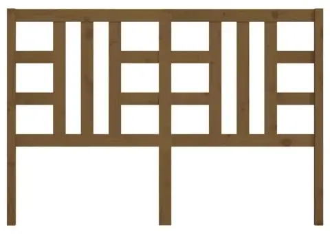 Tăblie de pat, maro miere, 166x4x100 cm, lemn masiv de pin - 4/5