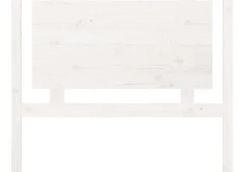 Tăblie de pat, alb, 95,5x4x100 cm, lemn masiv de pin - 4/5