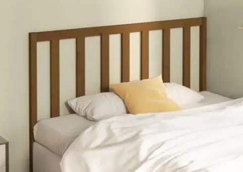 Tăblie de pat, maro miere, 166x4x100 cm, lemn masiv de pin - 3/5