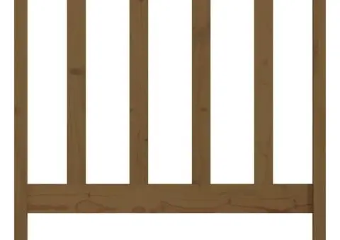 Tăblie de pat, maro miere, 96x4x100 cm, lemn masiv de pin - 4/5