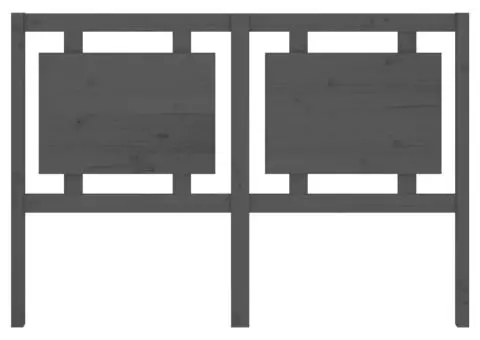 Tăblie de pat, gri, 145,5x4x100 cm, lemn masiv de pin - 4/5