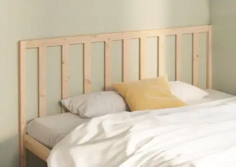 Tăblie de pat, 206x4x100 cm, lemn masiv de pin - 1/5