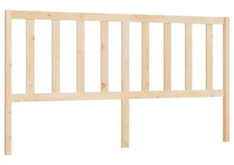 Tăblie de pat, 206x4x100 cm, lemn masiv de pin - 2/5