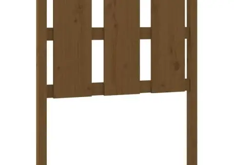 Tăblie de pat, maro miere, 80,5x4x100 cm, lemn masiv de pin - 2/5