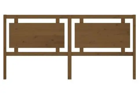 Tăblie de pat, maro miere, 205,5x4x100 cm, lemn masiv de pin - 4/5