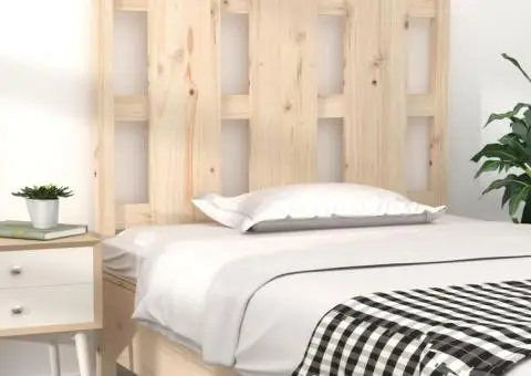 Tăblie de pat, 105,5x4x100 cm, lemn masiv de pin - 1/5