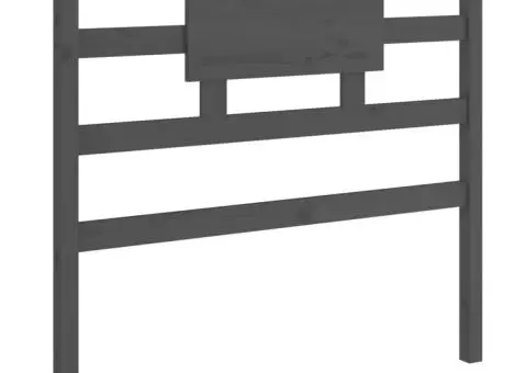 Tăblie de pat, gri, 105,5x4x100 cm, lemn masiv de pin - 2/5