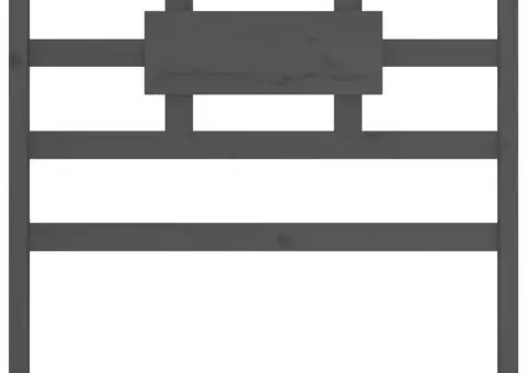 Tăblie de pat, gri, 105,5x4x100 cm, lemn masiv de pin - 4/5