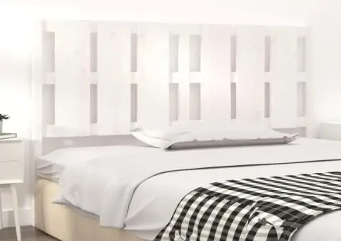 Tăblie de pat, 185,5x4x100 cm, lemn masiv de pin - 3/5