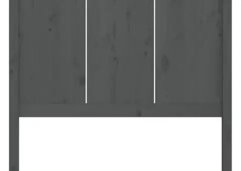 Tăblie de pat, gri, 80,5x4x100 cm, lemn masiv de pin - 4/5