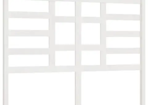 Tăblie de pat, alb, 141x4x104 cm, lemn masiv de pin - 2/5