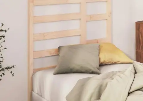 Tăblie de pat, 96x4x104 cm, lemn masiv de pin - 1/5