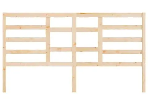 Tăblie de pat, 206x4x104 cm, lemn masiv de pin - 4/5
