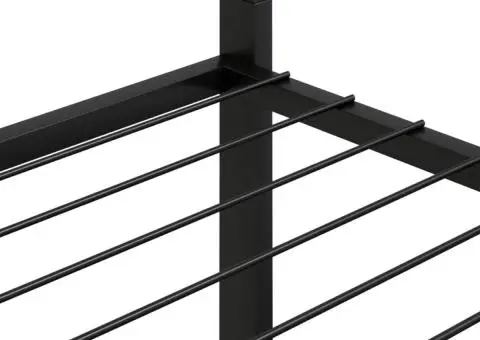 Suport pentru flori, 83x25x100 cm, negru, fier - 5/5