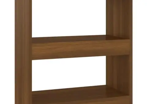 Bibliotecă/Separator cameră, stejar maro, 60x30x72 cm - 2/5