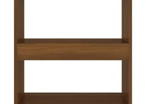 Bibliotecă/Separator cameră, stejar maro, 60x30x72 cm - 5/5