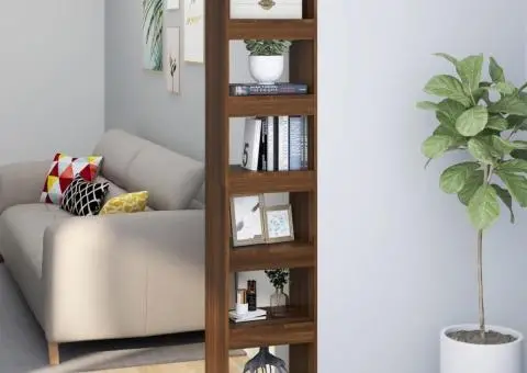 Bibliotecă/Separator cameră, stejar maro, 40x30x198 cm - 1/5