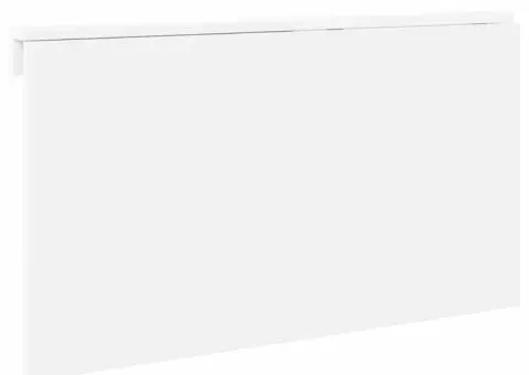 Masă perete pliantă alb extralucios 100x60x56 cm lemn compozit - 5/5